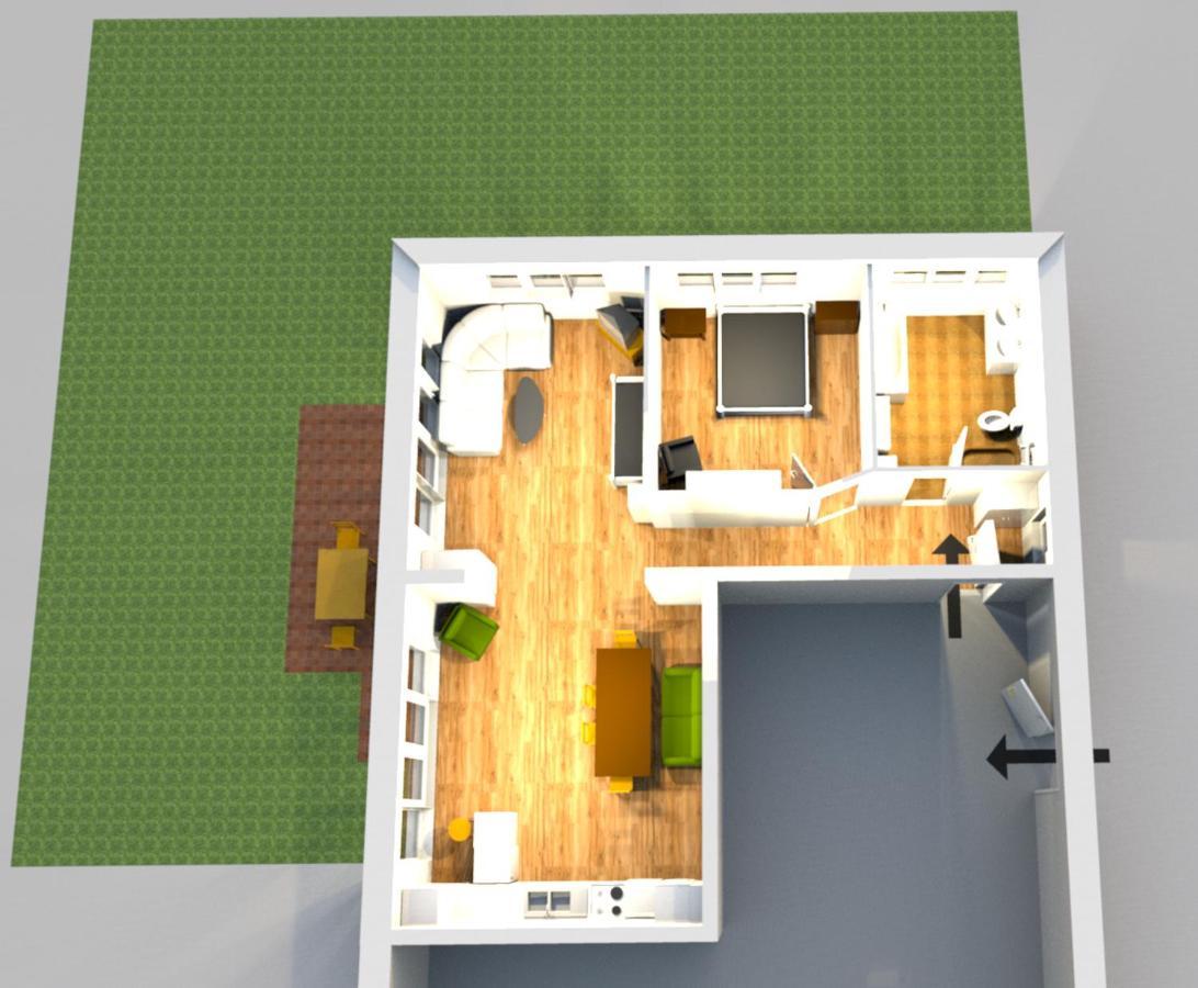 85 Qm Wohnung Pauluste Mit Terasse Und Garten Rostock Buitenkant foto